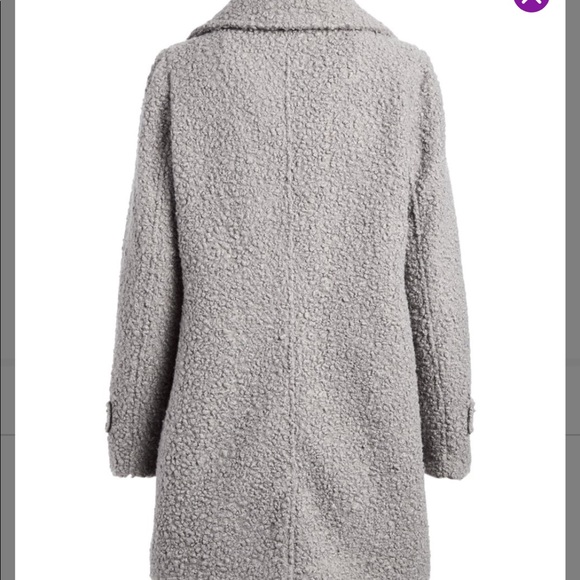 Jessica Simpson faux fur peacock - ice gray- NEW - Picture 2 of 5